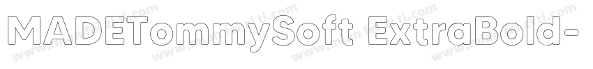 MADETommySoft ExtraBold字体转换